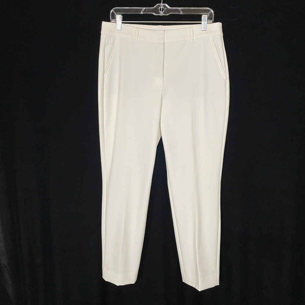White House Black‎ Market Elle Slim Pants Ecru Trousers Career Tailored 10
